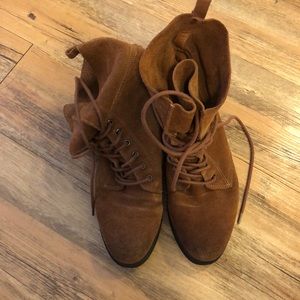COPY - FRYE suede super soft lace up boots